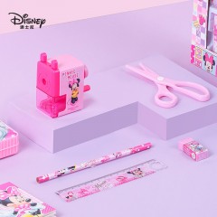 迪士尼(Disney)文具套装7件套 小学生文具礼盒 儿童开学文具礼包 生日礼物学习奖品 米妮系列 粉色 DM6049-5B