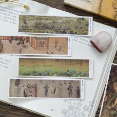 中国风创意文创故宫淘宝古画纸书签励志礼物单位出国礼品定制