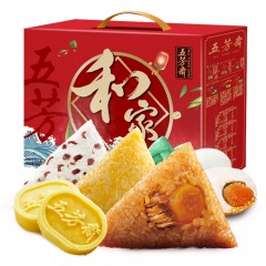 五芳斋粽子礼盒端午节送礼嘉兴特产 粽子+咸鸭蛋+绿豆糕礼盒和家五芳礼盒