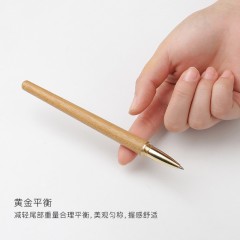 红木质签字笔 金属中性笔 金丝楠木制笔杆高档商务男士宝珠笔礼品定制