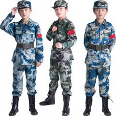 新品推荐儿童迷彩服套装男童幼儿中小军训夏令营演出服新品CP定制100cm