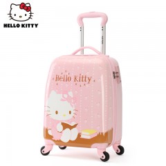 hellokitty儿童拉杆箱万向轮小旅行箱女童公主卡通行李箱1618寸