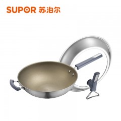 苏泊尔 有钛无涂层不粘炒锅 CC32JG3